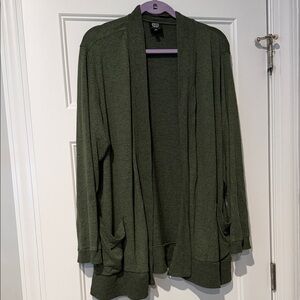 Bobeau khaki Green Knit Cardigan